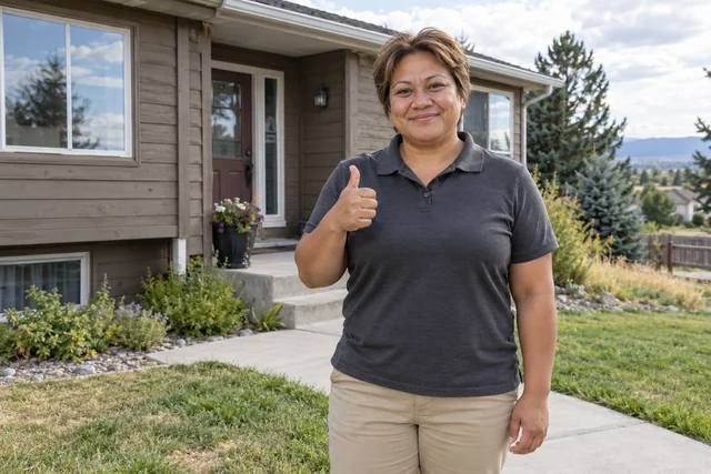 Person giving a thumbs up
