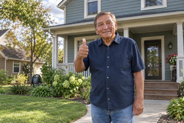 Person giving a thumbs up