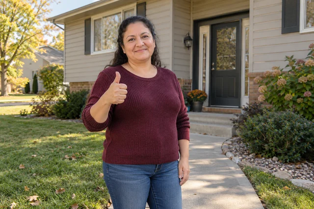 Person giving a thumbs up