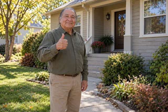 Person giving a thumbs up
